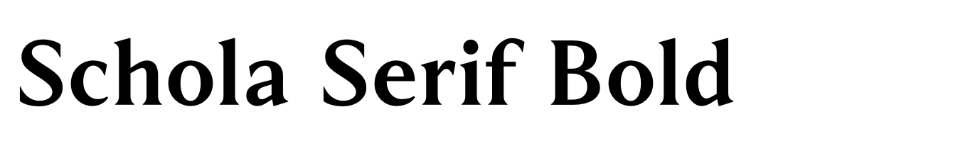 Schola Serif Bold